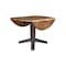 International Concepts 42 in. Solid Wood Round Dual Drop Leaf Dining Pedestal Table - 30.3 in.High in Hickory/Washed Coal K45-42DPT-23B - alternate 6